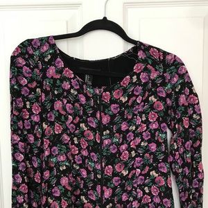 Floral Long-Sleeved Romper